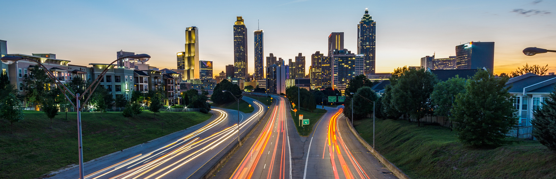 Atlanta Mobile Veterinary Specialists - Evening Atlanta Skyline