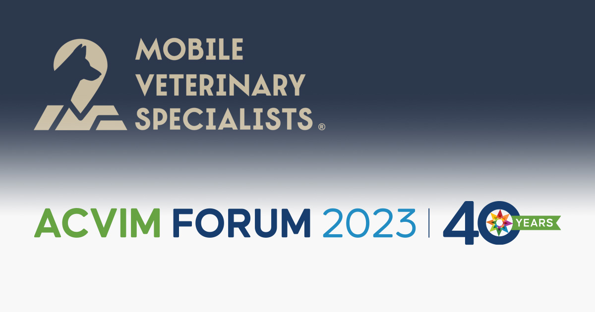 MOVES at ACVIM Forum 2023 MOVES Mobile Veterinary Specialists